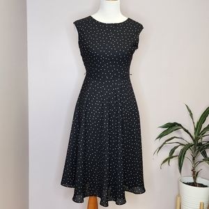 Polka Dots Dress - Black/White